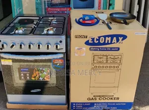 Ecomax Cooker 50x55cm 3 Gas Burners + 1 Hotplate Cooker