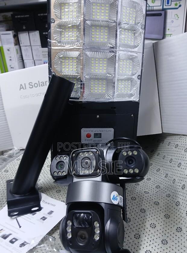 PTZ Rotating Outdoor 2 in 1 CCTV Security Camera Solar Light V380 Pro - main view