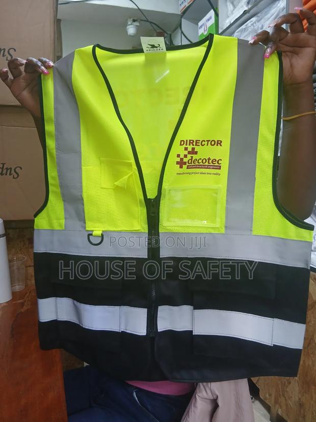 Multiple Colours Reflective Safety Industrial Vests - main view