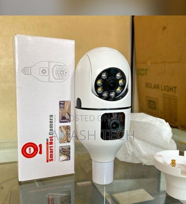 Simple Dual Lens Wifi Bulb CCTV Security Camera