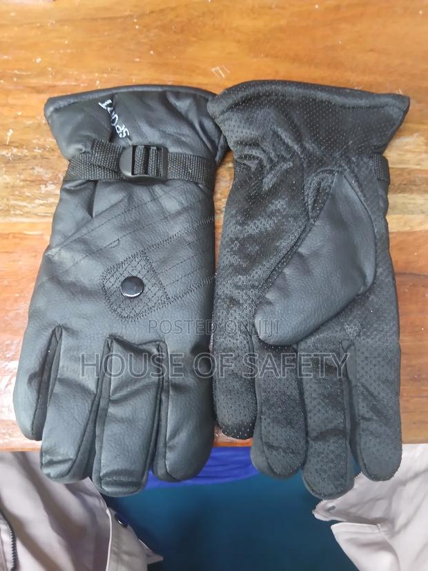 Black Leather Riding Glove - thumbnail 2
