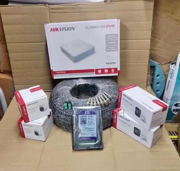 New 2mp Full Hd 1080p CCTV Security System Hikvision 4 Cameras - main view