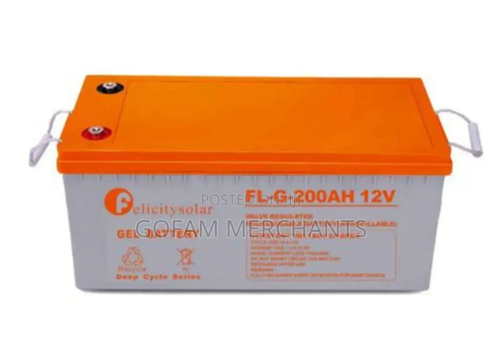 Felicity 200ah 12v Gel Battery (Deep Cycle Battery)