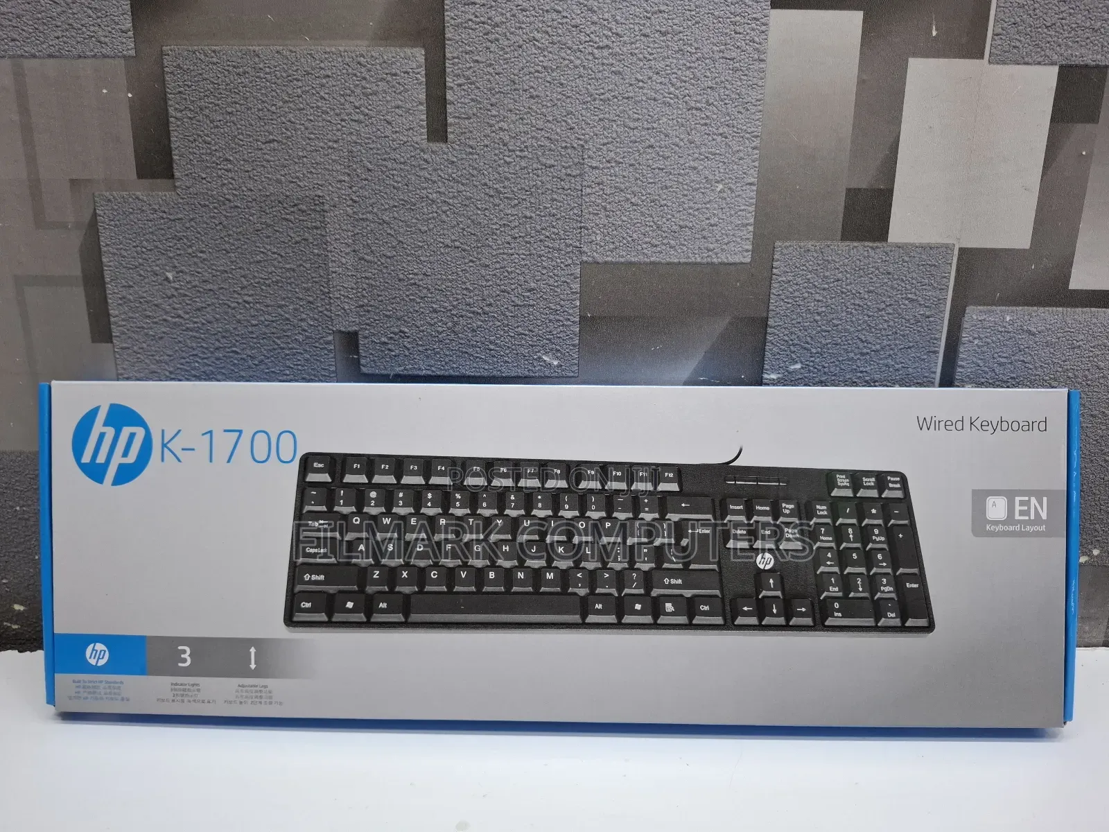 Hp K-1700 Wired Usb Keyboard – Full-size, Plug & Play