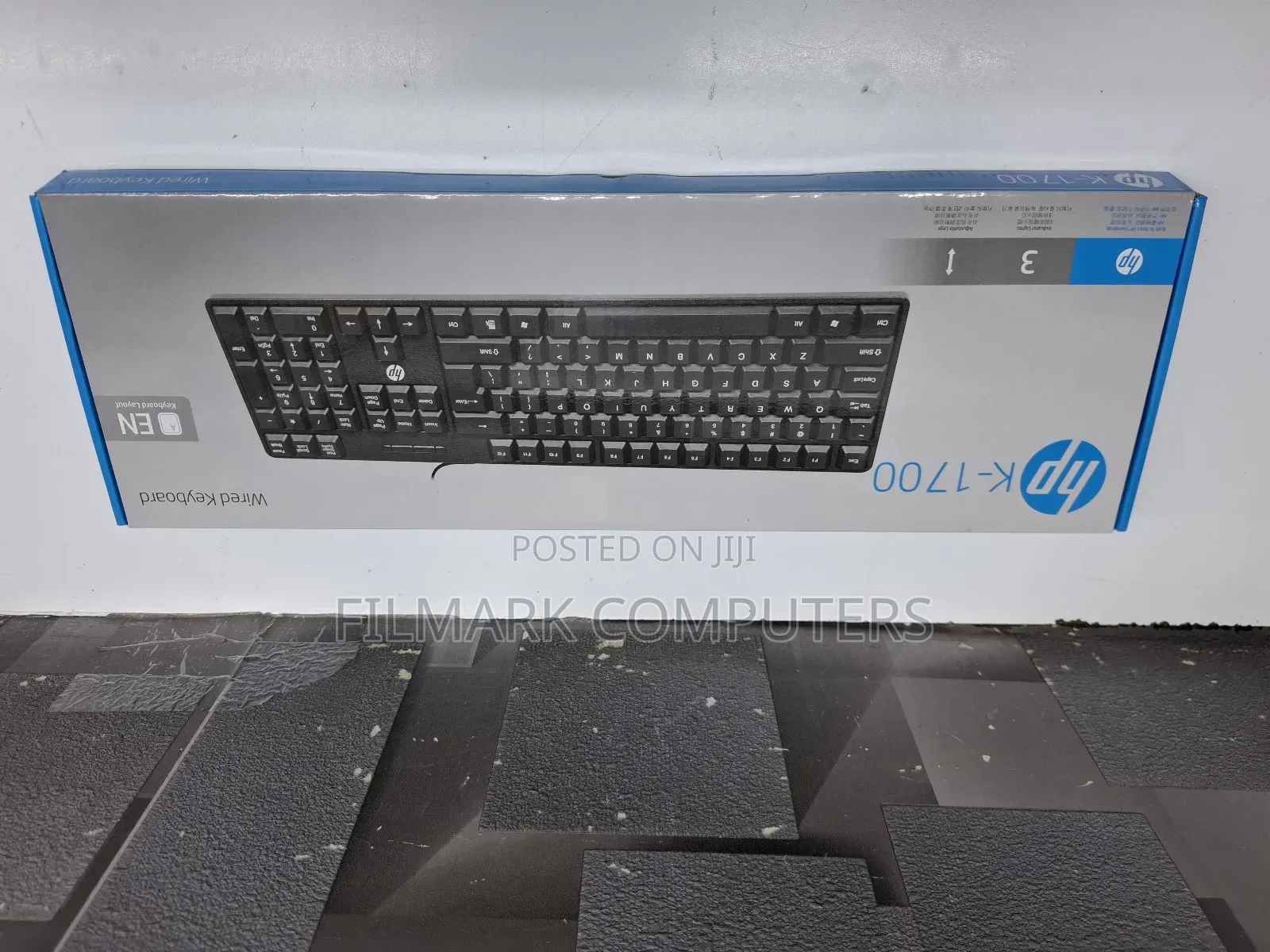Hp K-1700 Wired Usb Keyboard – Full-size, Plug & Play