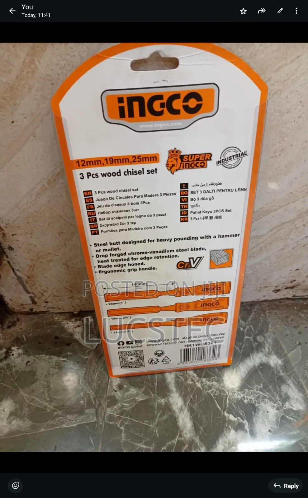 3pcs Wood Chisel Set