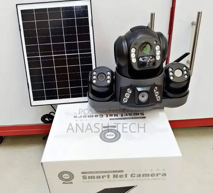Two-Way Voice Real-Time Tripple Lens Solar CCTV Camera 4g Enabled