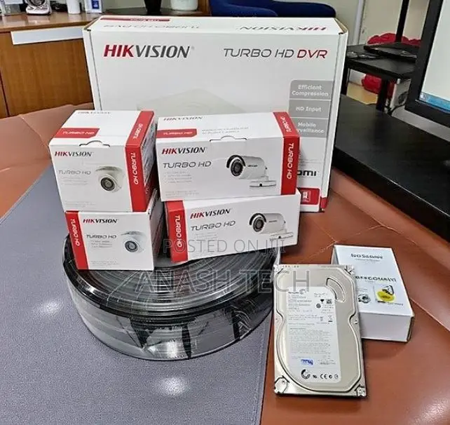 Hikvision 4 Camera 1080p Security System Night Vision With DVR Kit