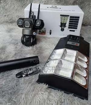 V380 CCTV Camera + Solar Street Light or Solar Streetlight V380 2 in 1