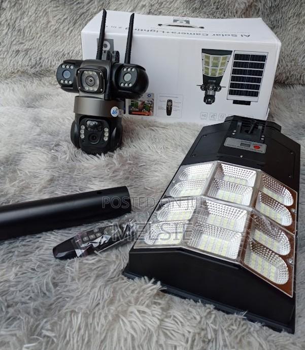 V380 CCTV Camera + Solar Street Light or Solar Streetlight V380 2 in 1