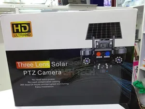 Pan-Tilt-Zoom (Ptz) V380 Solar CCTV Camera