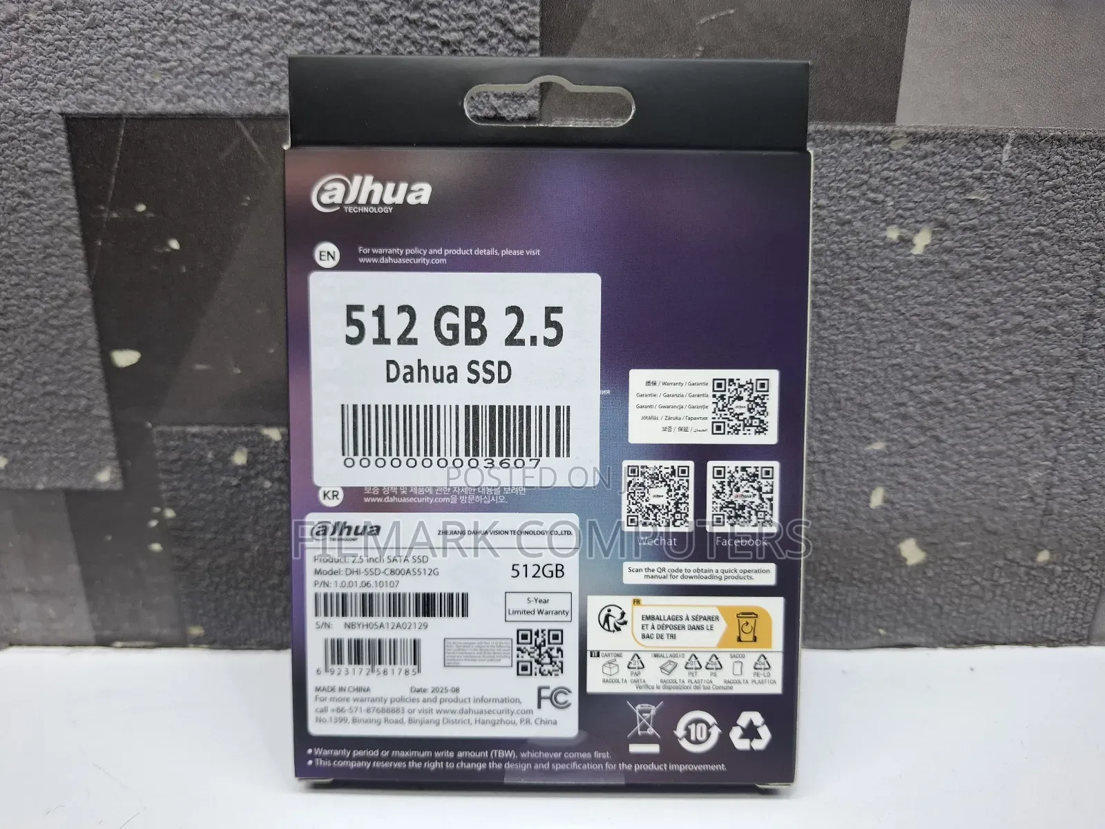 Dahua 512gb 2.5 Inch Sata SSD