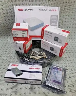 4 Hikvision 2mp CCTV Security Kit With Remote Mobile Phone Viewing