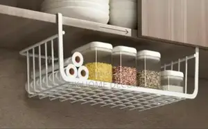 A Metallic Under Shelf Storage Rack