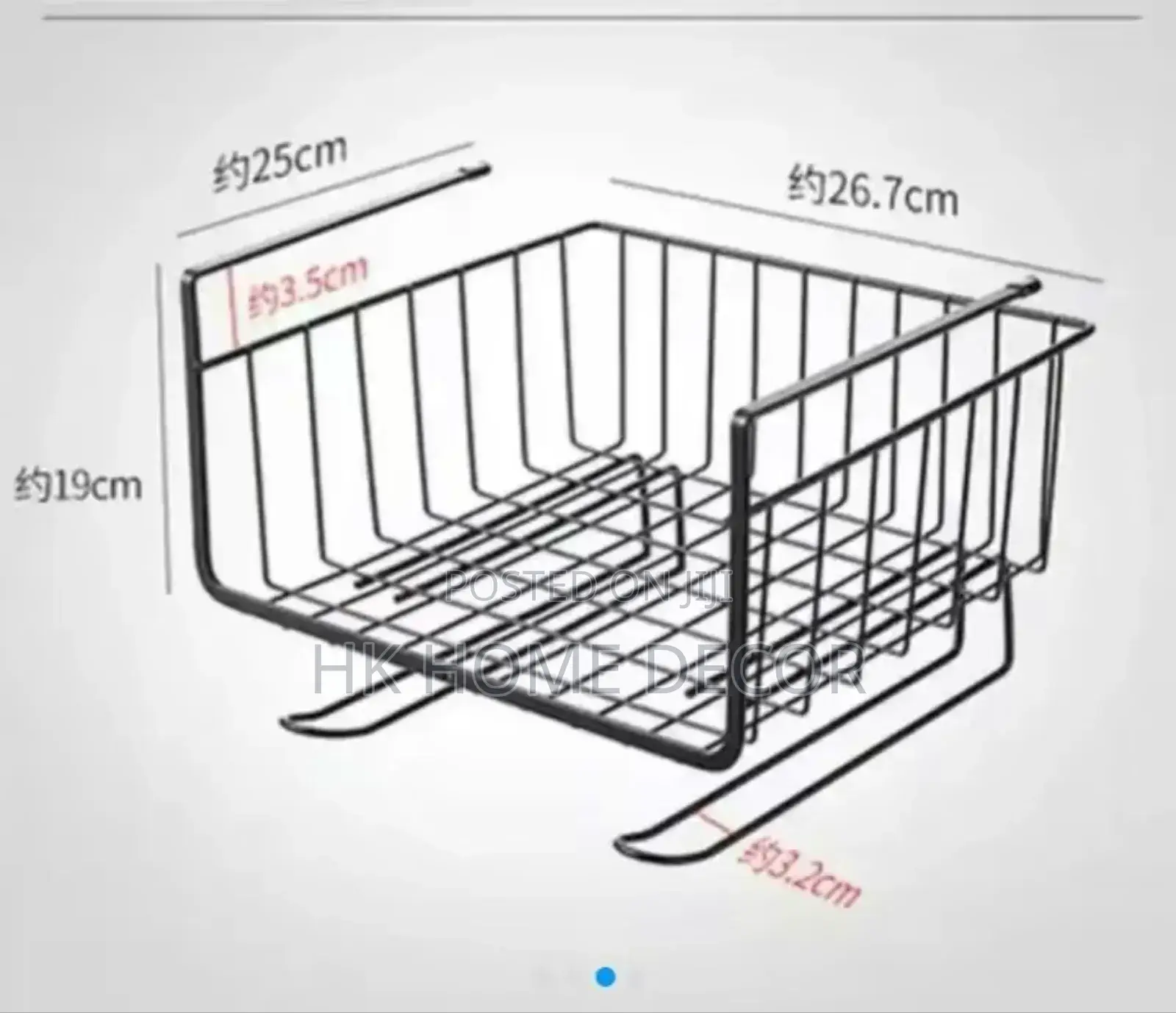 A Metallic Under Shelf Storage Rack