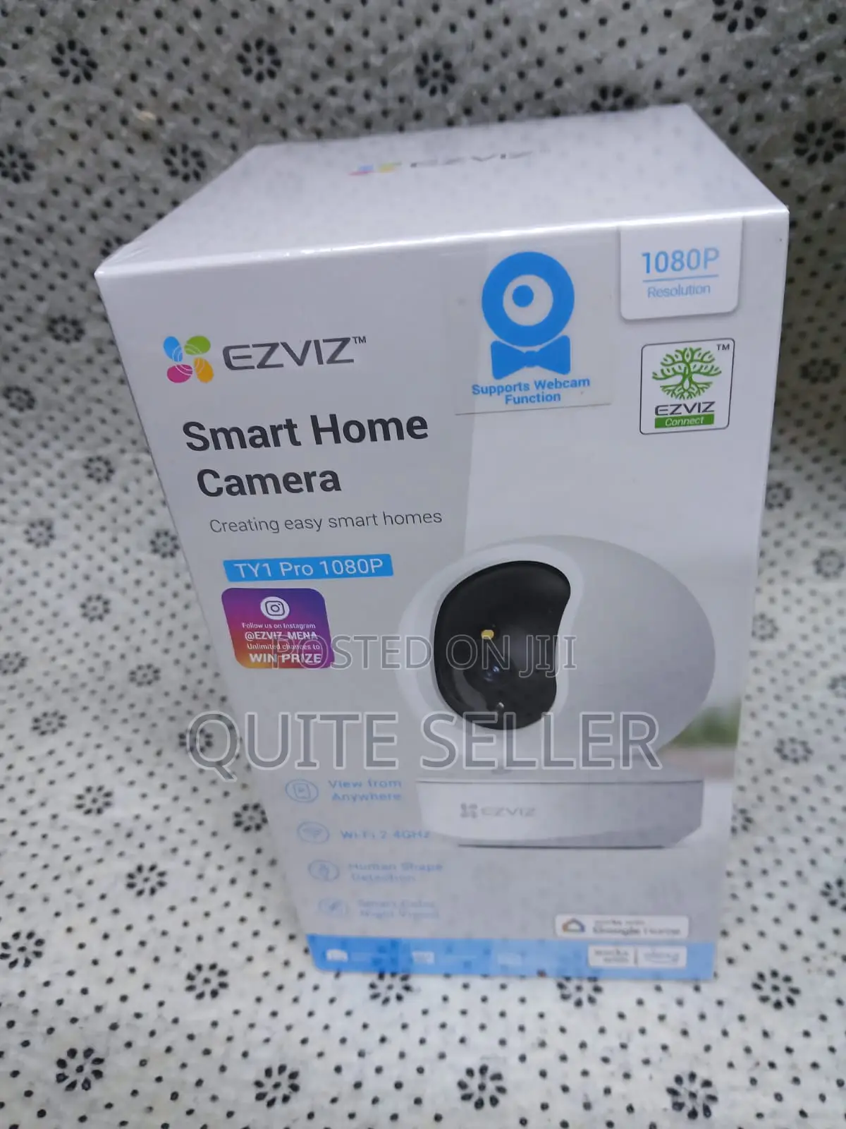 1080p Full Hd Video Ezviz Ty1 – Smart Wi-Fi Pan Tilt Camera