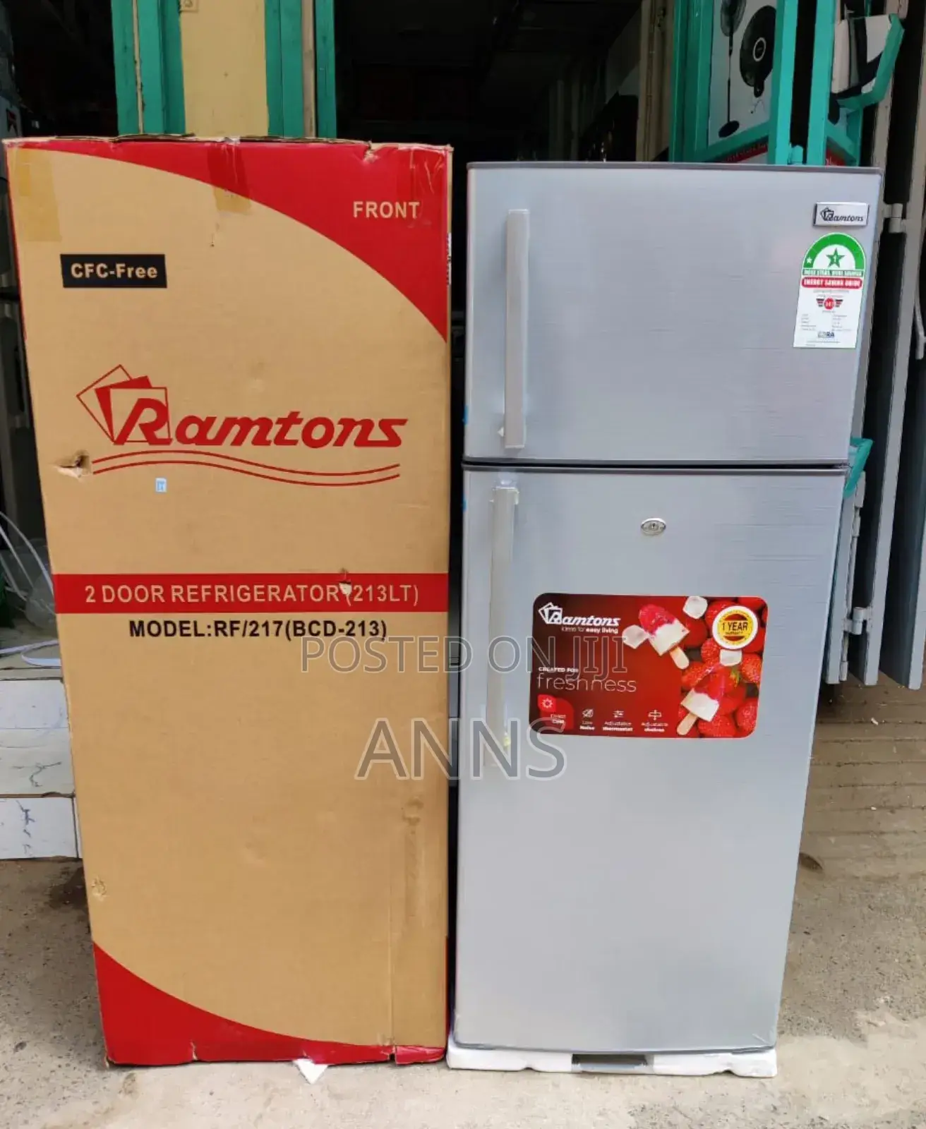 Ramtons Fridge Double Fridge 213 Litres Rf217 .