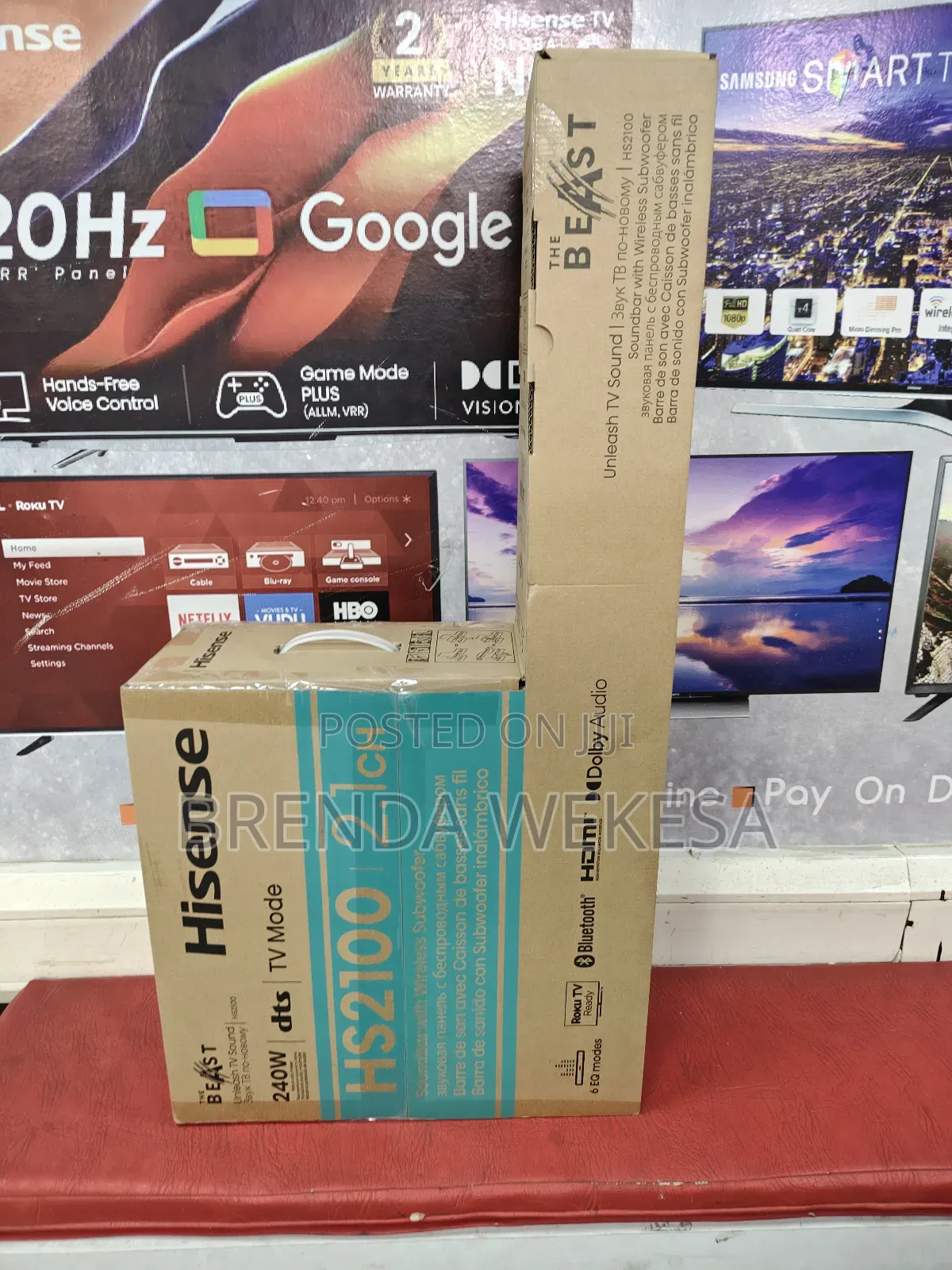 Hisense Hs2100 Soundbar 240w With Wireless Subwoofer 2.1ch (Sh2100)
