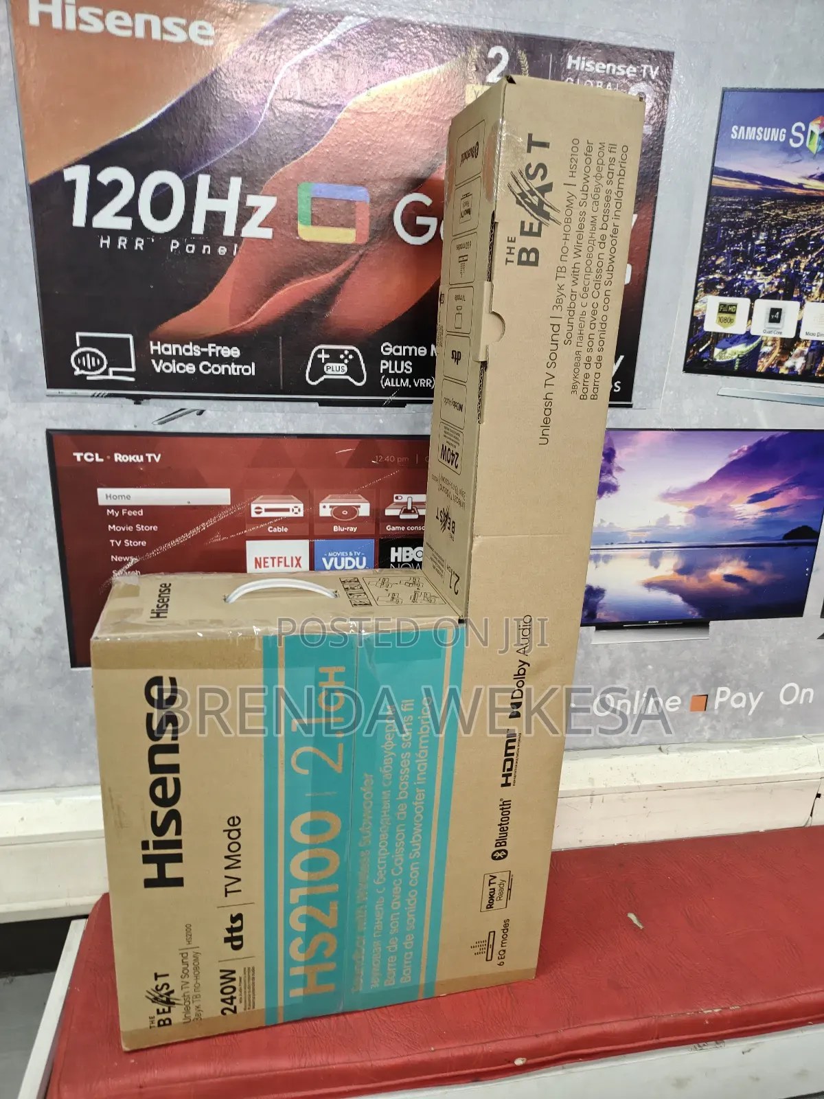 Hisense Hs2100 Soundbar 240w With Wireless Subwoofer 2.1ch (Sh2100)