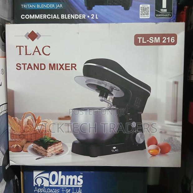 Tlac 5l Stand Mixer Dough With Hook, Whip,Mixer,1 Yr Warranty