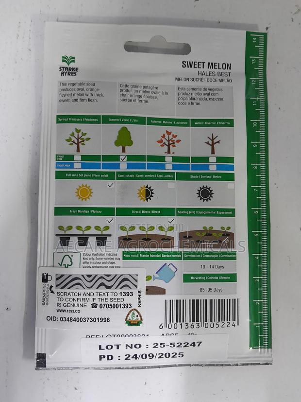 Sweet Melon Seeds Hales Best 10 Grams - thumbnail 4