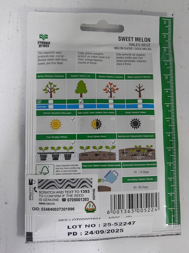 Sweet Melon Seeds Hales Best 10 Grams - thumbnail 5