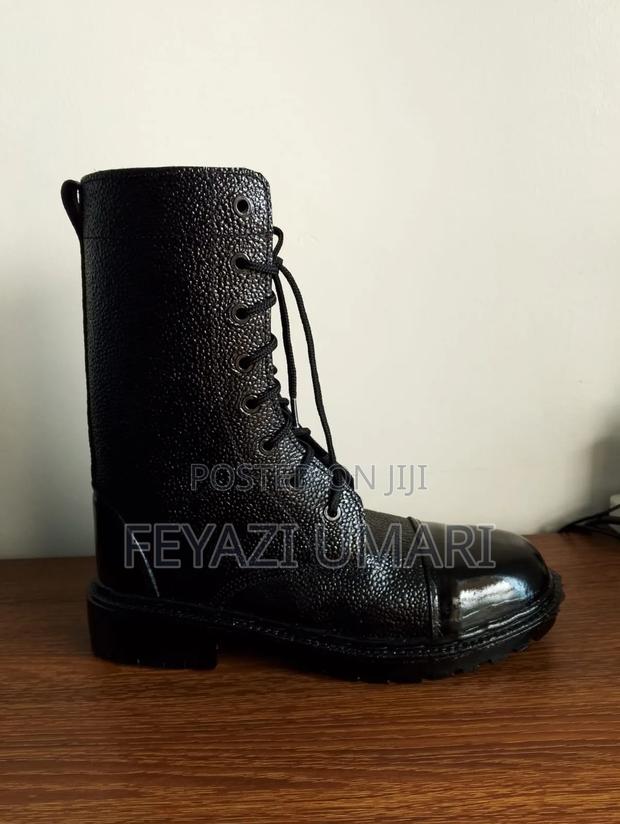 Pure Leather Security Guard Boots - main view