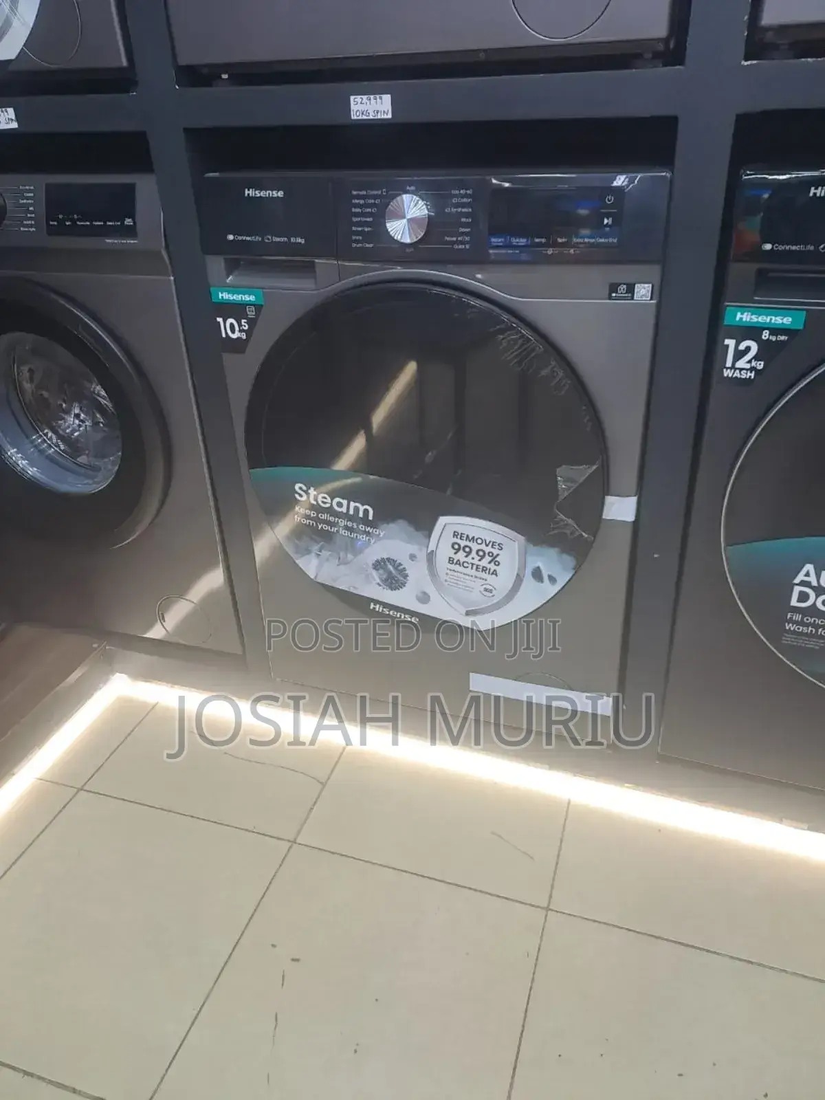 Front Load Wash and Spin 10kg Hisense Washing Machine