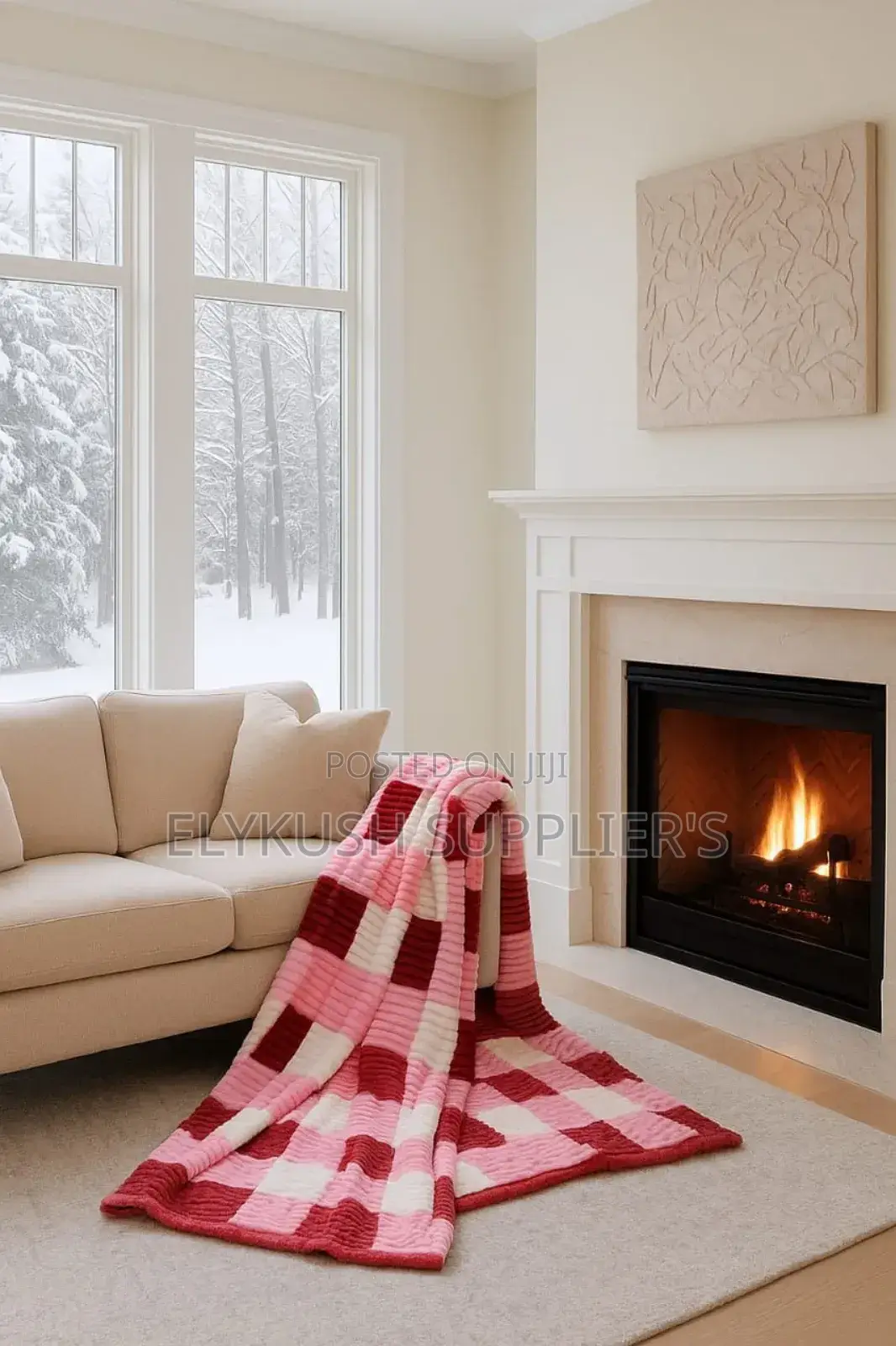 Pattern Fleece Blanket Size 6×6