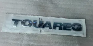 Volkswagen Touareg V6 Emblem Badge Letters Rear Tailgate Chrome