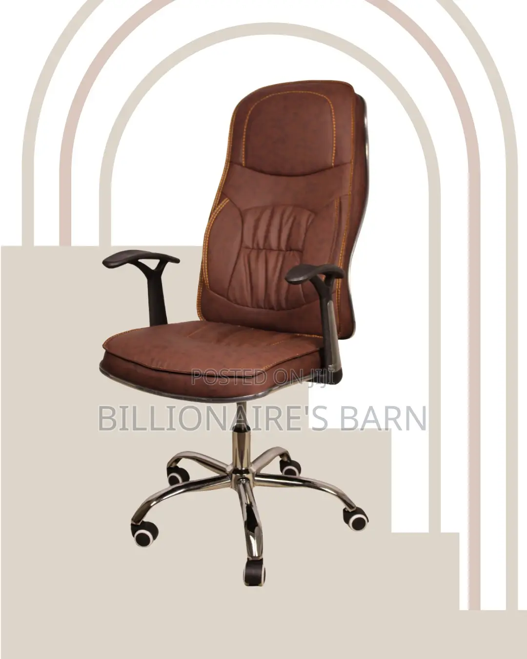Modern Chair Leather Executive | Same-Day Delivery Available