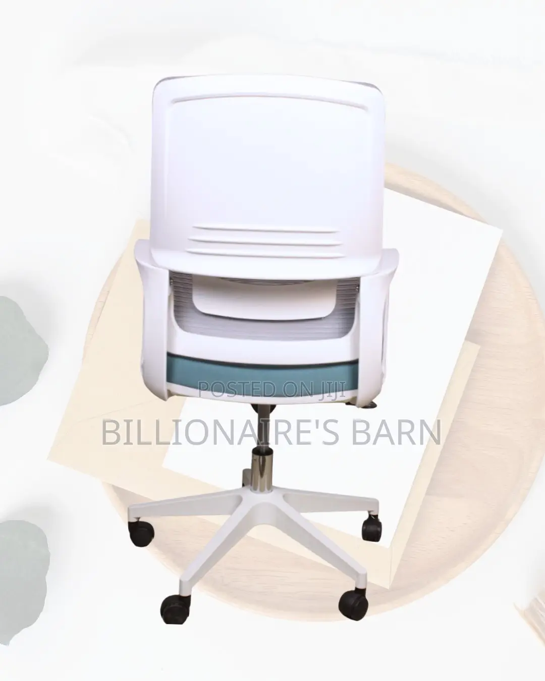 Swivel Adjustable White Ergonomic Nylon | Comfort Meets Style