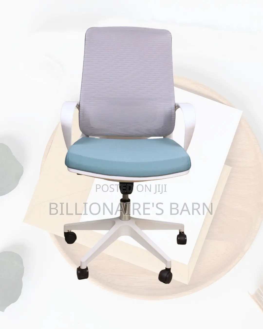Swivel Adjustable White Ergonomic Nylon | Comfort Meets Style