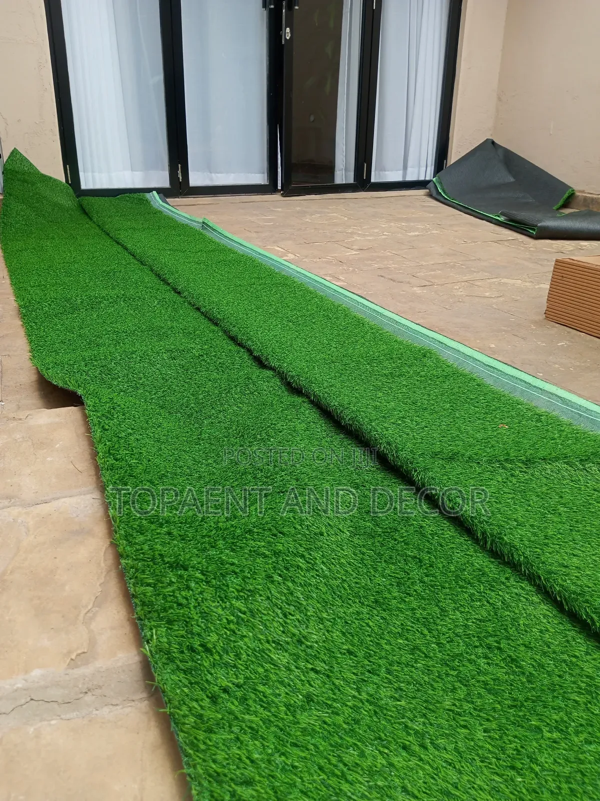 Realistic Green Turf for Home Compound
