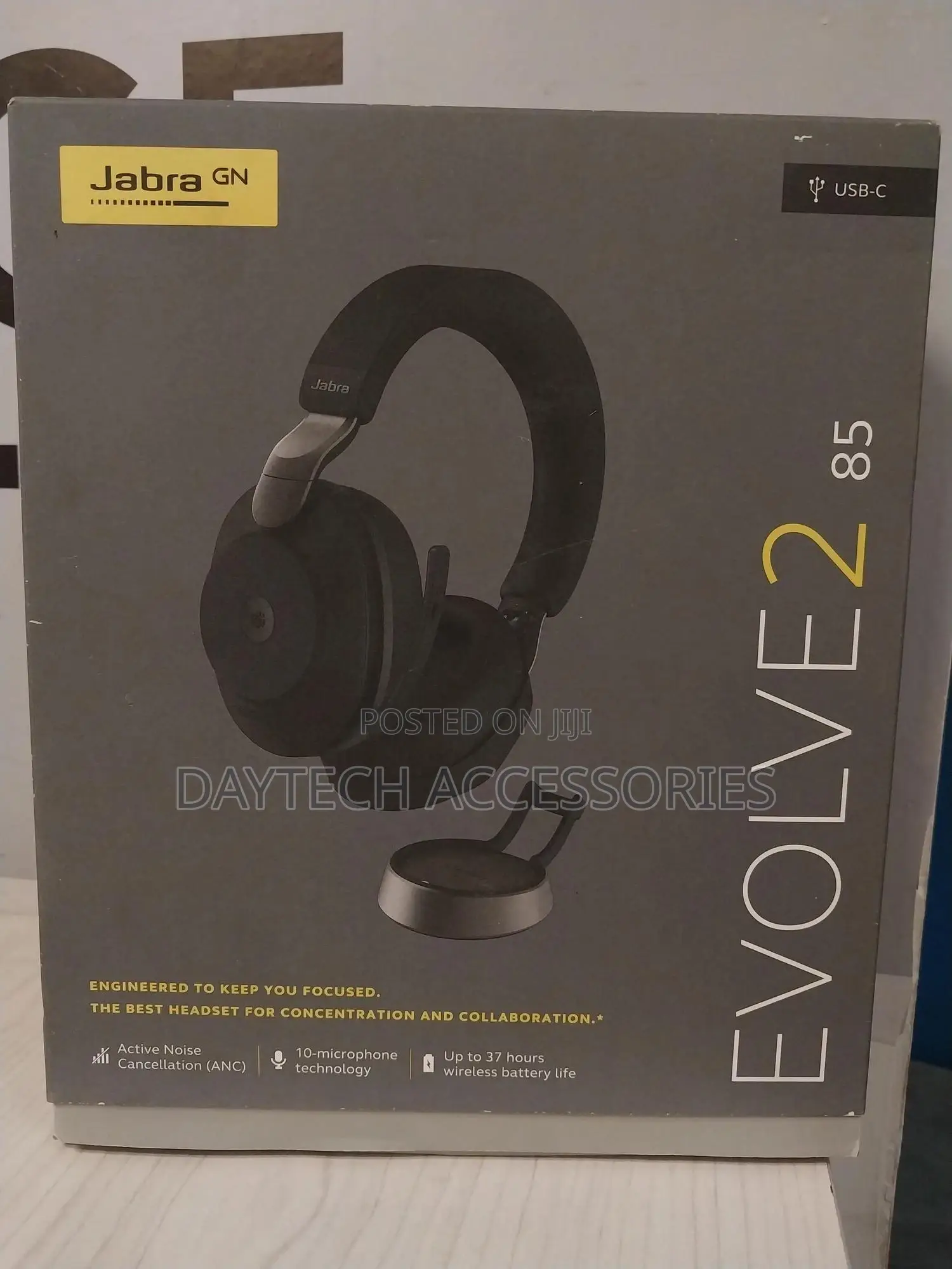 Jabra Evolve2 85 Noise-Canceling Wireless Over-Ear Headset