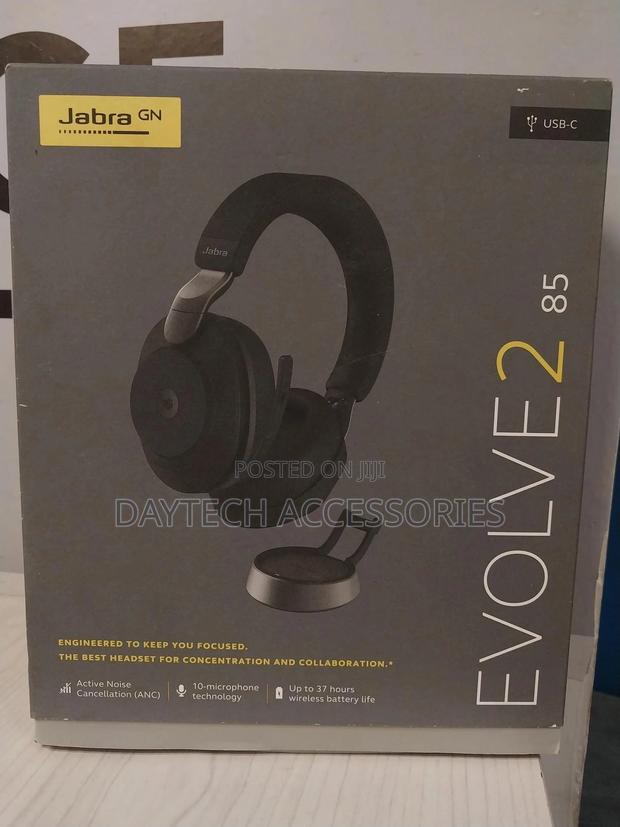 Jabra Evolve2 85 Noise-Canceling Wireless Over-Ear Headset - thumbnail 2