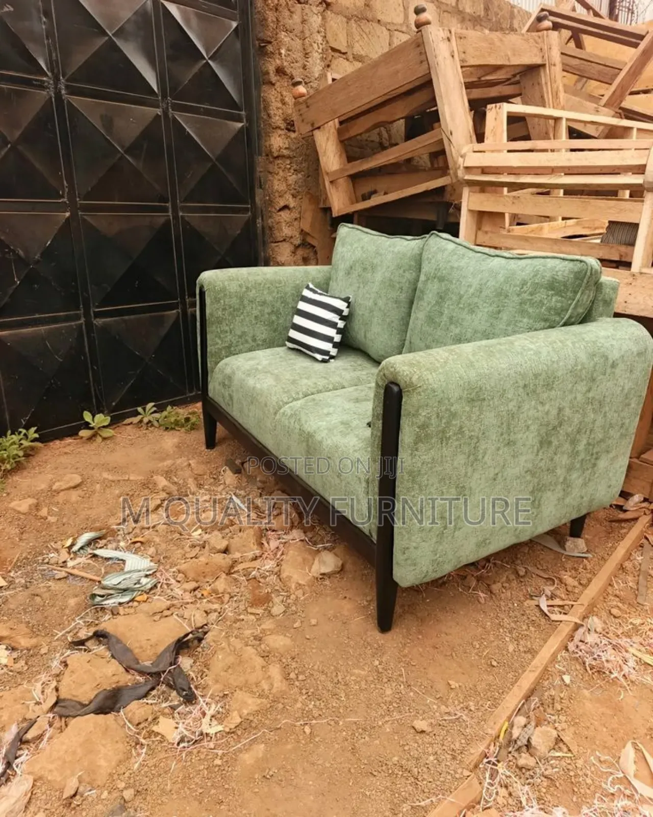 2 Seater Unique Sofa Sets -Green