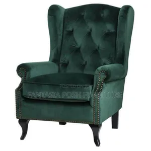 Green Wingback Armchair