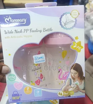 Momeasy Twin Pack Baby Feeding Bottles