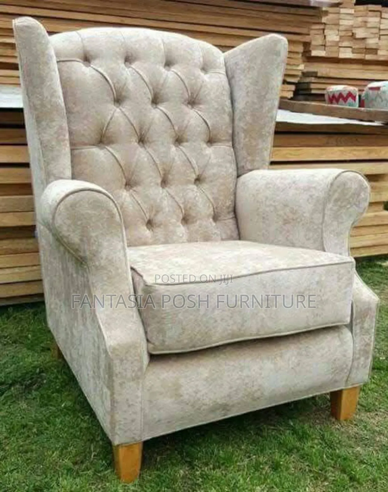 Classic Wingback Armchair for Sale