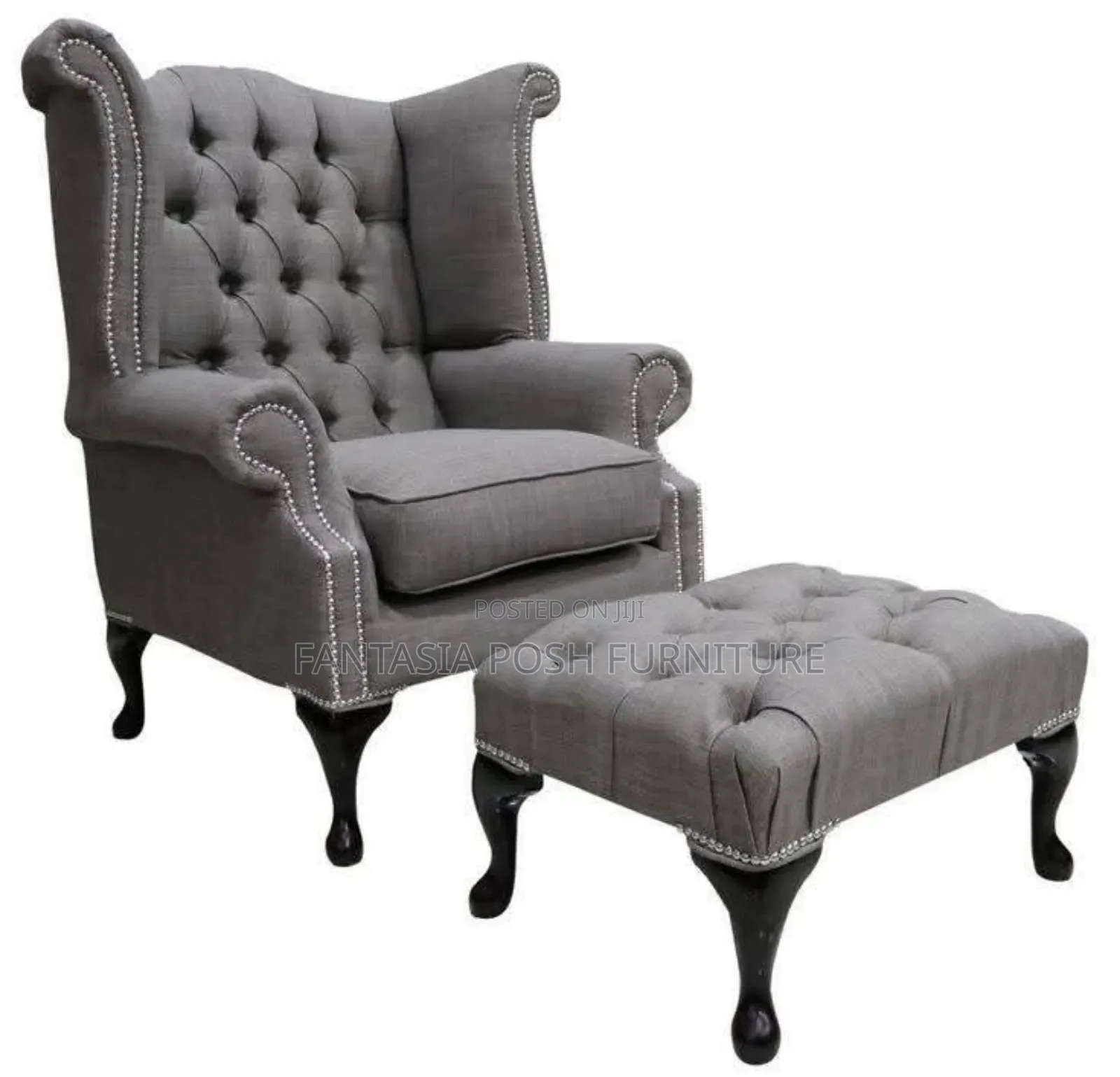 Office Wingback Armchair - Free Delivery+ Ottoman.