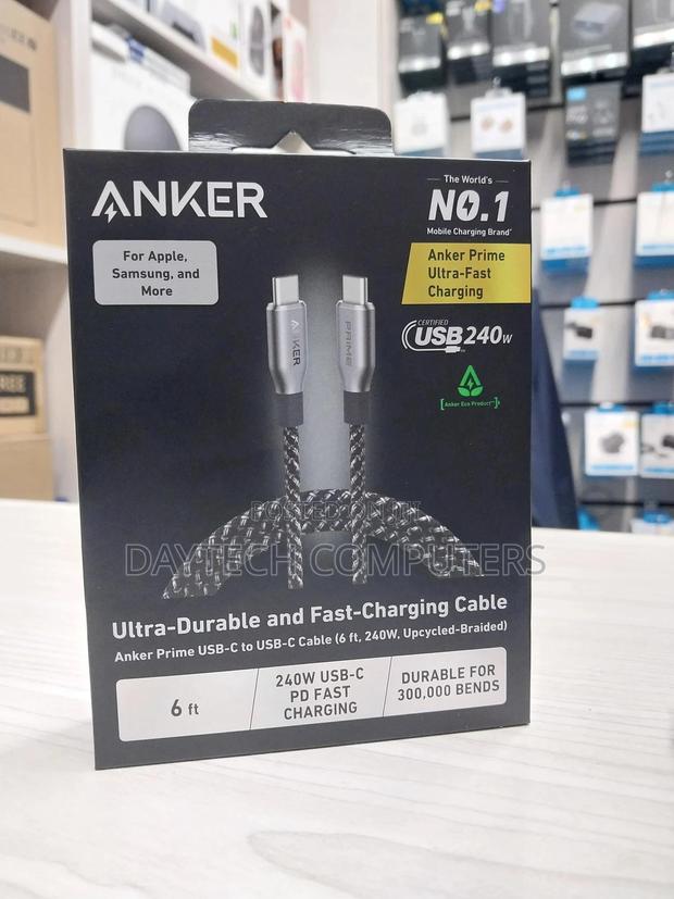 Anker Prime Usb C to Usb C Cable 240w 6 Ft 1.8m - thumbnail 3