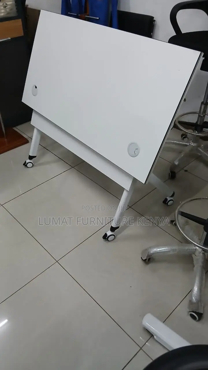 Modern White Wooden Foldable Table