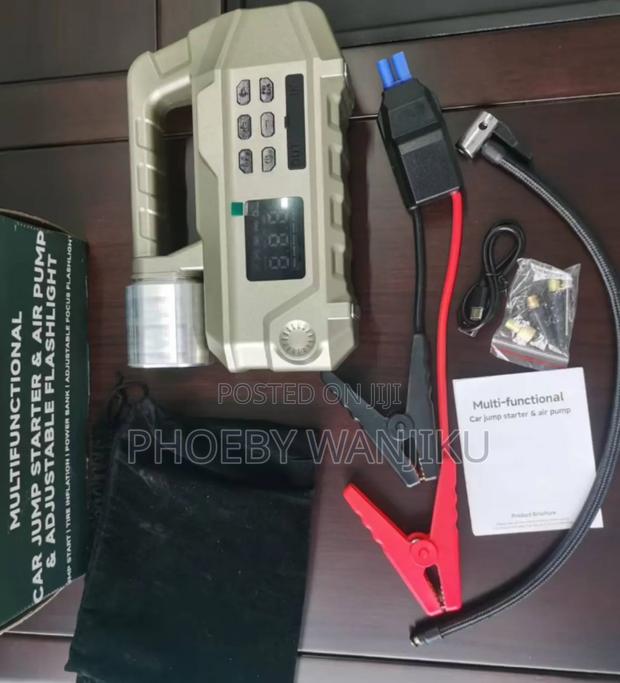 High Power Digital Jump Starter, Compressor Adjustable Flash Light - main view