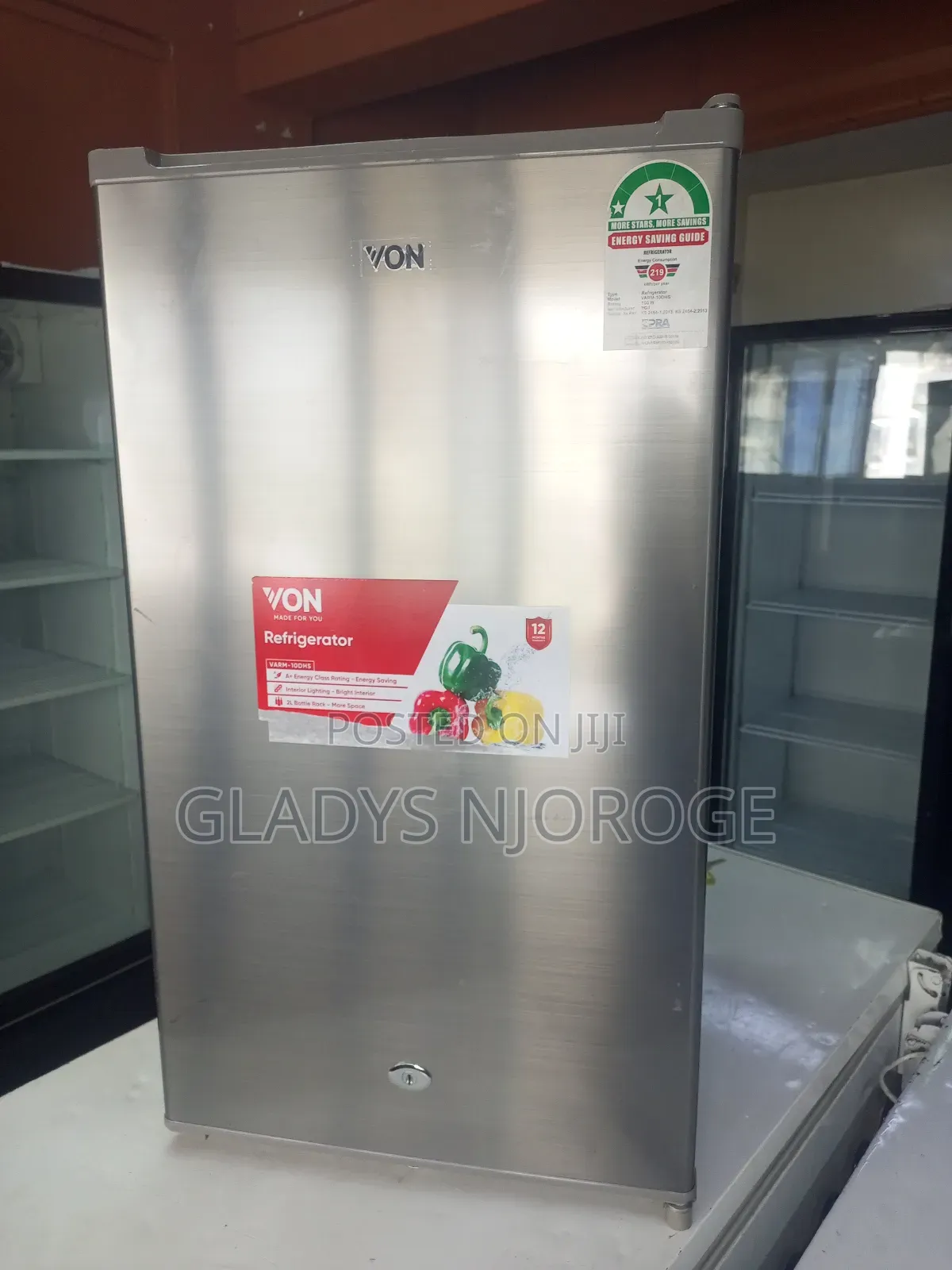 Silver Von Fridge ( Min Fridge 100)