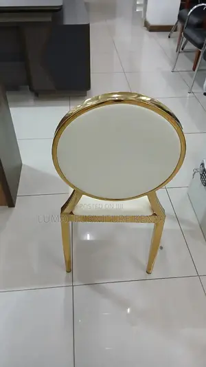 Golden White Dinning Seat