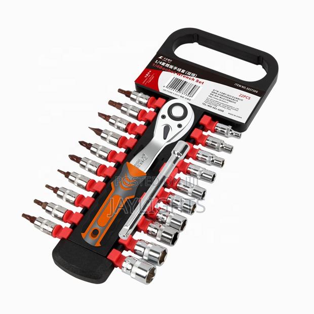 20pcs 3/8" Dr. Socket Set 72 Tooth Ratchet Wrench Set