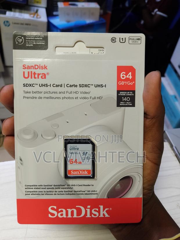 Sandisk Ultra Sd Card 140mb/S 64gb