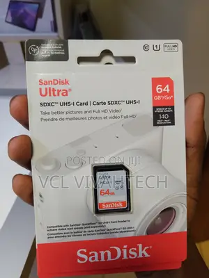 Sandisk Ultra Sd Card 140mb/S 64gb for Camera