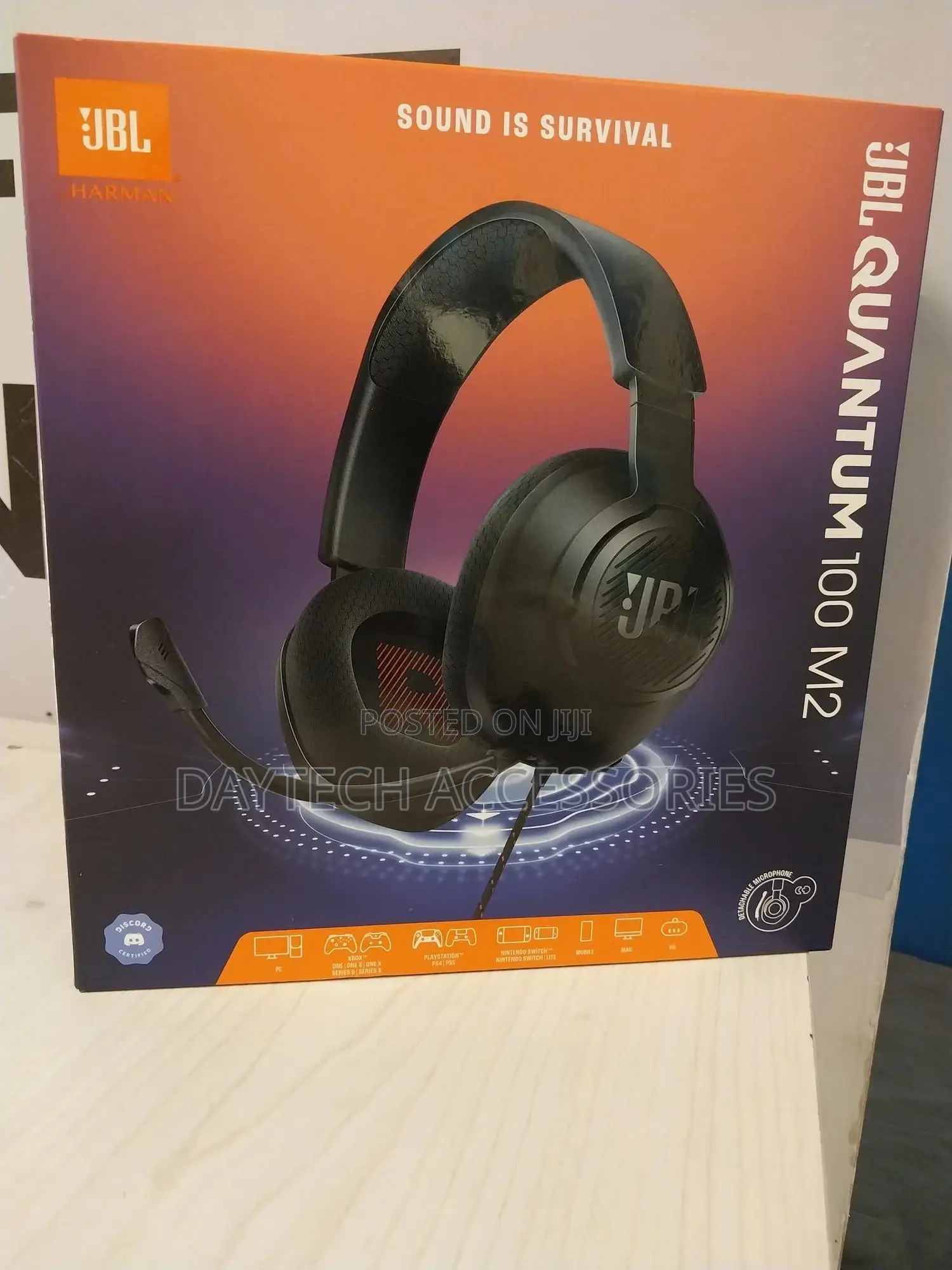 JBL Quantum 100 M2 Wired Gaming Headset.